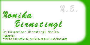 monika birnstingl business card